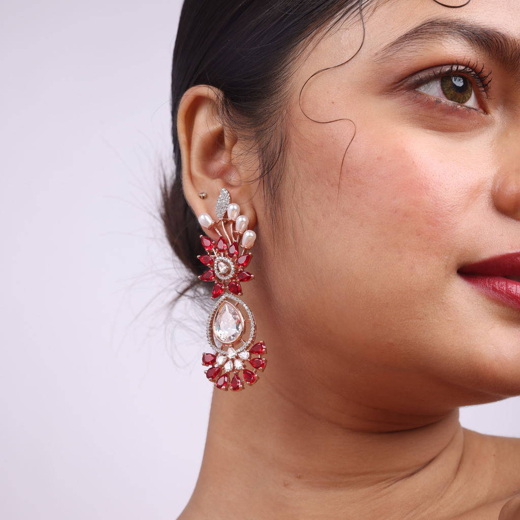 Enchantment Garnet Aurora | Luxury CZ Crystal Bracelet