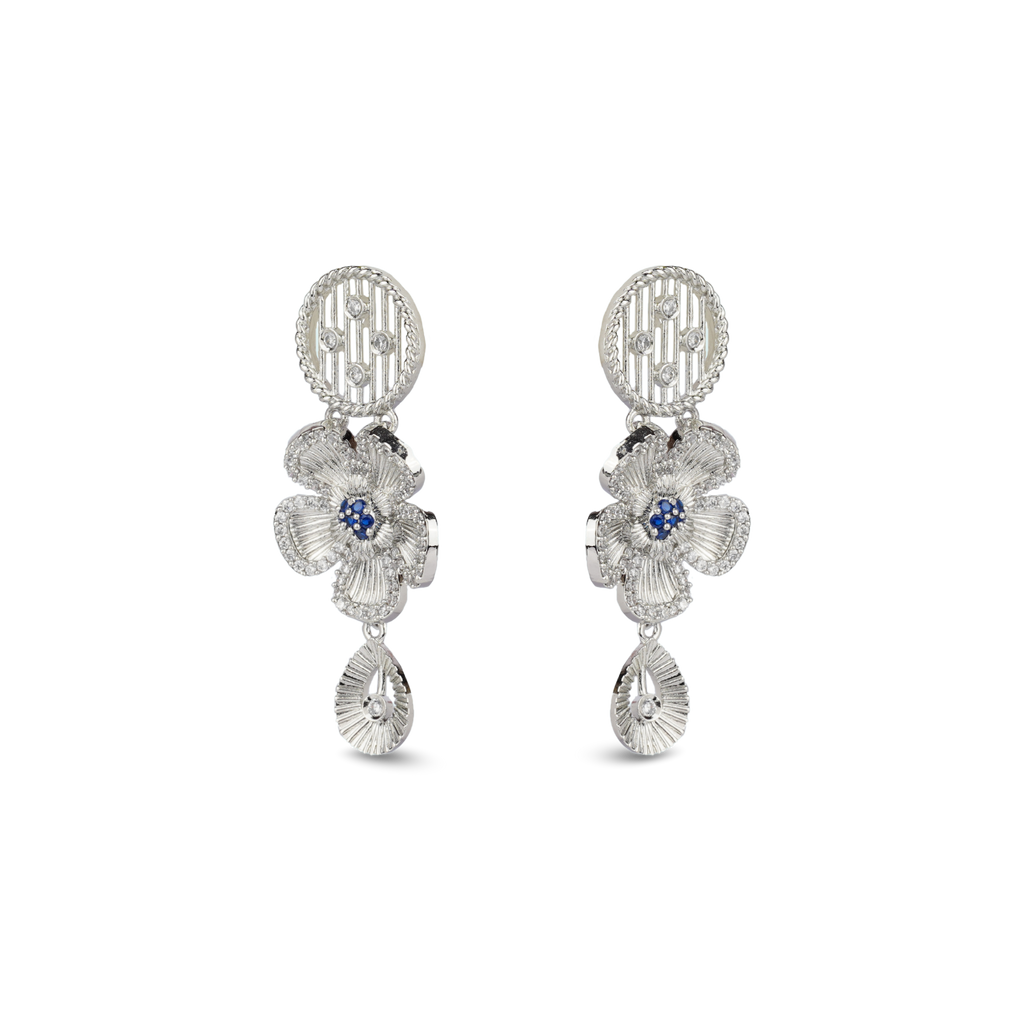 Floral Mist | Premium CZ Crystal Necklace Set