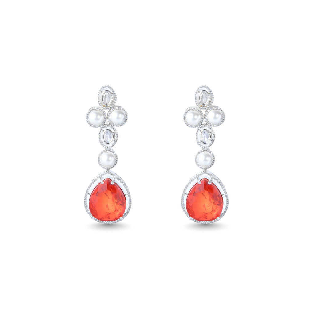 Flashy Pearl | Signature Doublet CZ Crystal Necklace Set