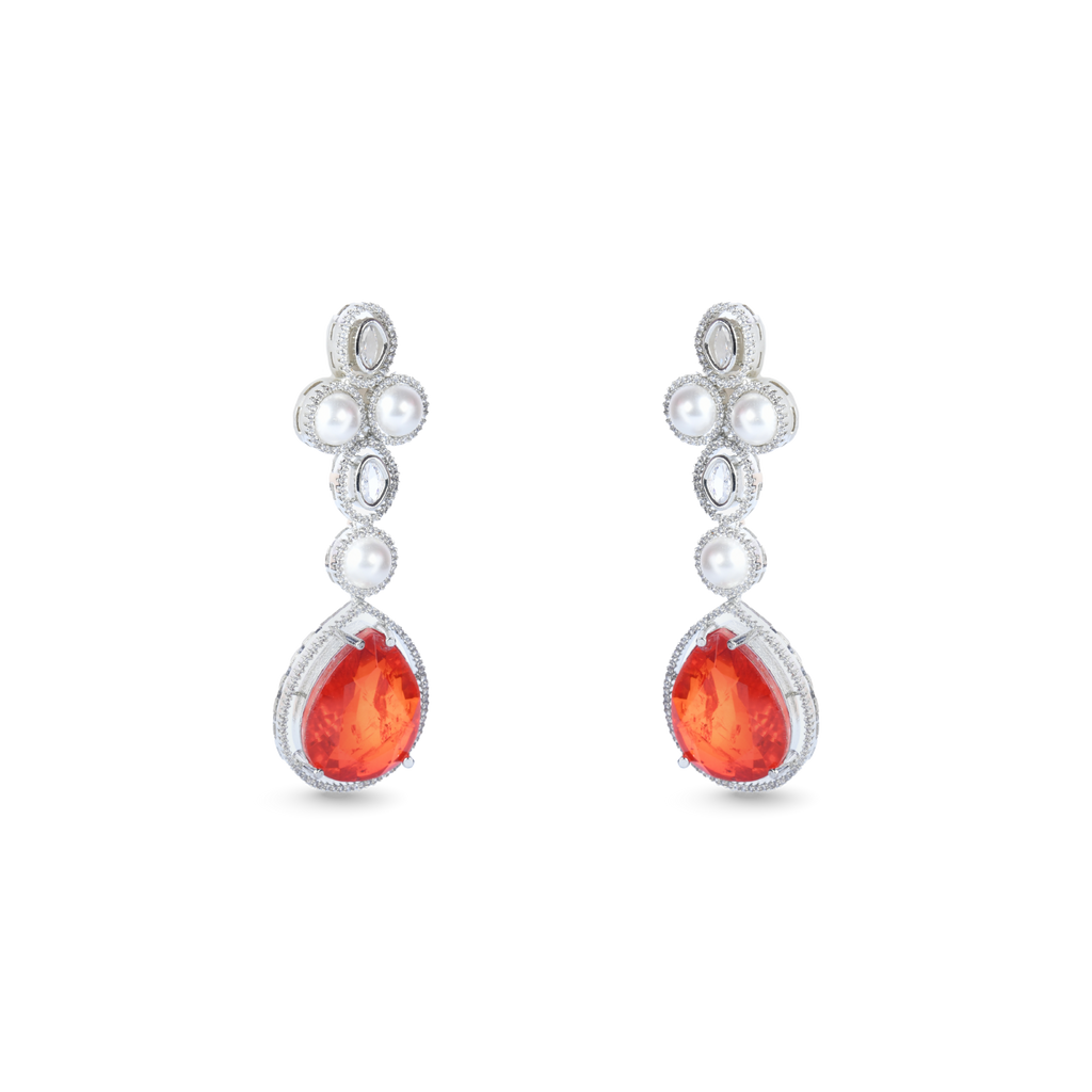 Flashy Pearl | Signature Doublet CZ Crystal Necklace Set