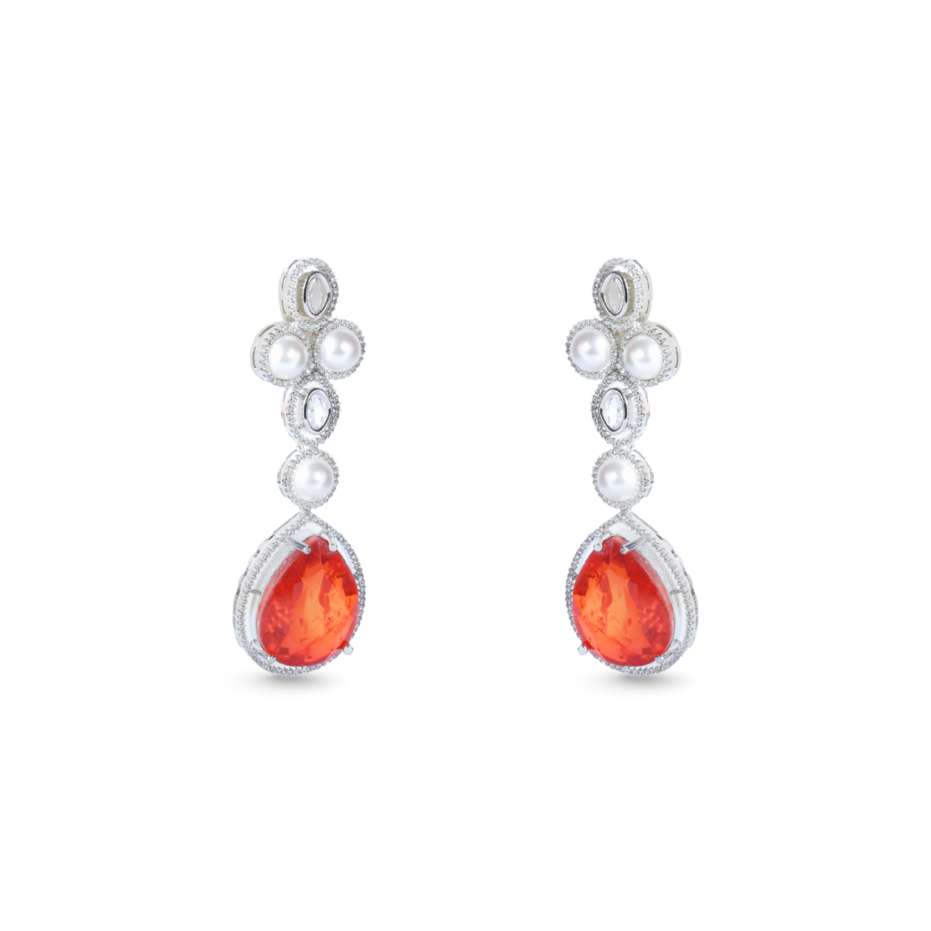 Flashy Pearl | Signature Doublet CZ Crystal Necklace Set