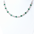 Fresh Strings | Emerald | Premium CZ Crystal Necklace