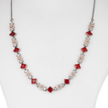 Fresh Strings | Garnet | Premium CZ Crystal Necklace