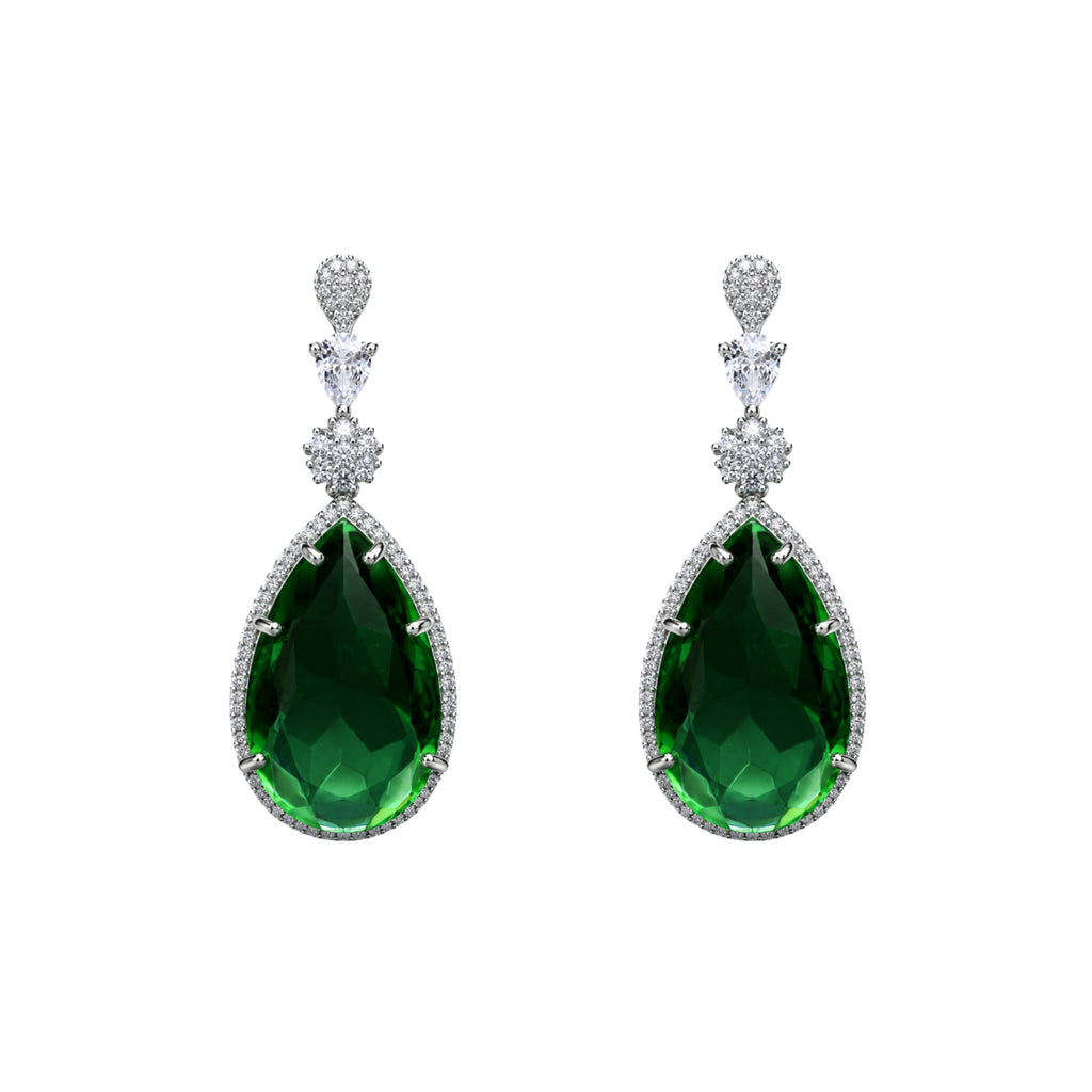 Lumimagic | Emerald | Premium CZ Crystal Earring