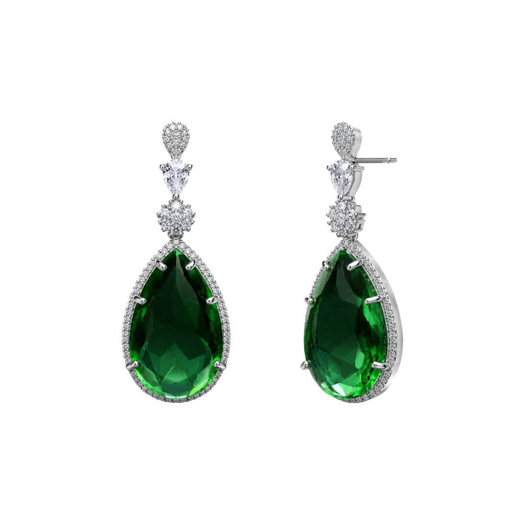Lumimagic | Emerald | Premium CZ Crystal Earring