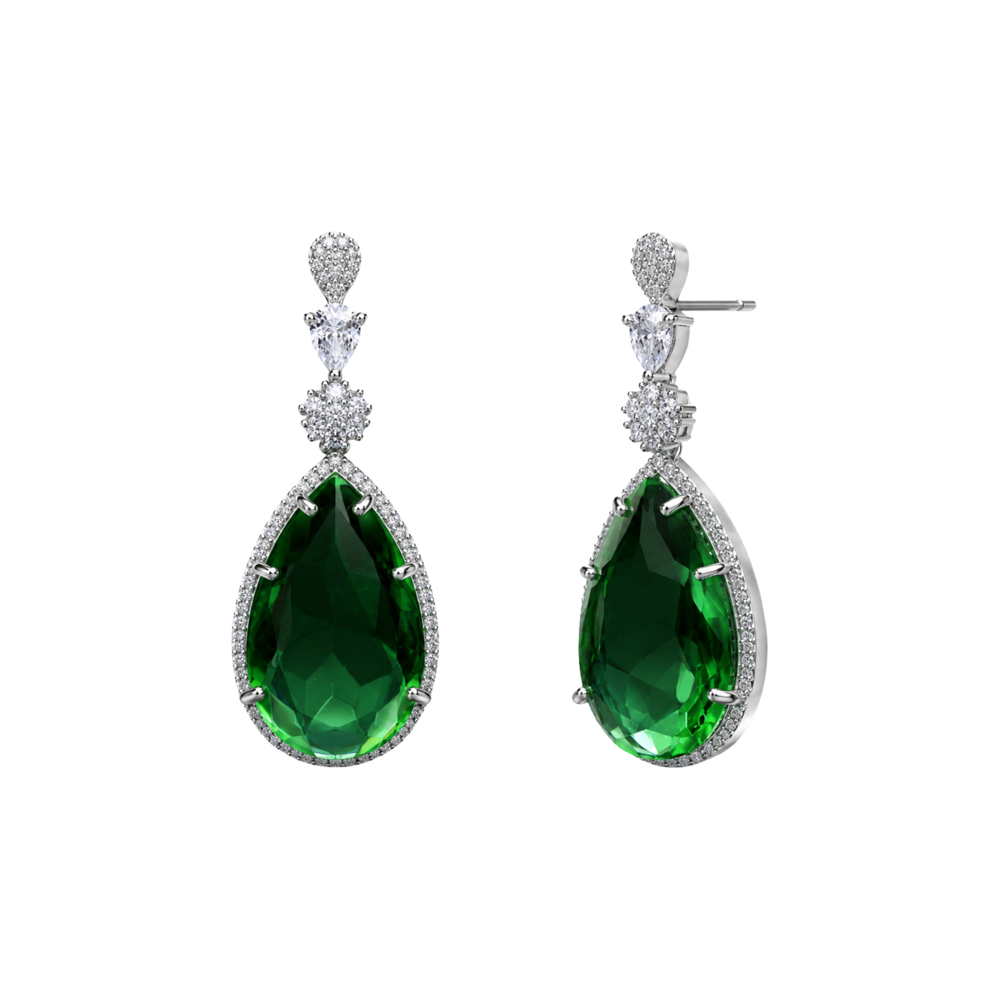 Lumimagic | Emerald | Premium CZ Crystal Earring