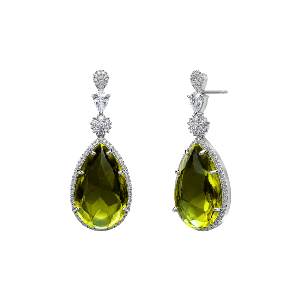 Lumimagic | Peridot | Premium CZ Crystal Earring