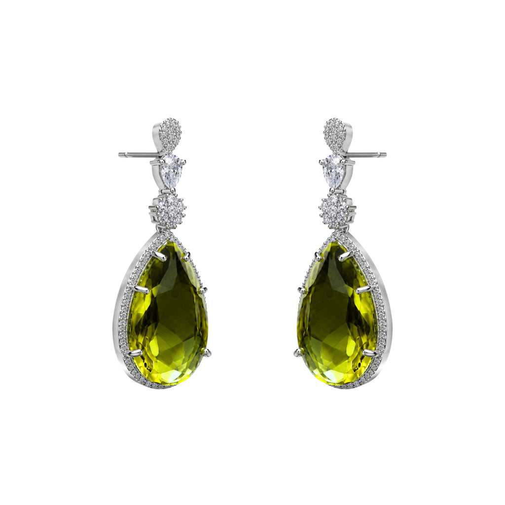 Lumimagic | Peridot | Premium CZ Crystal Earring