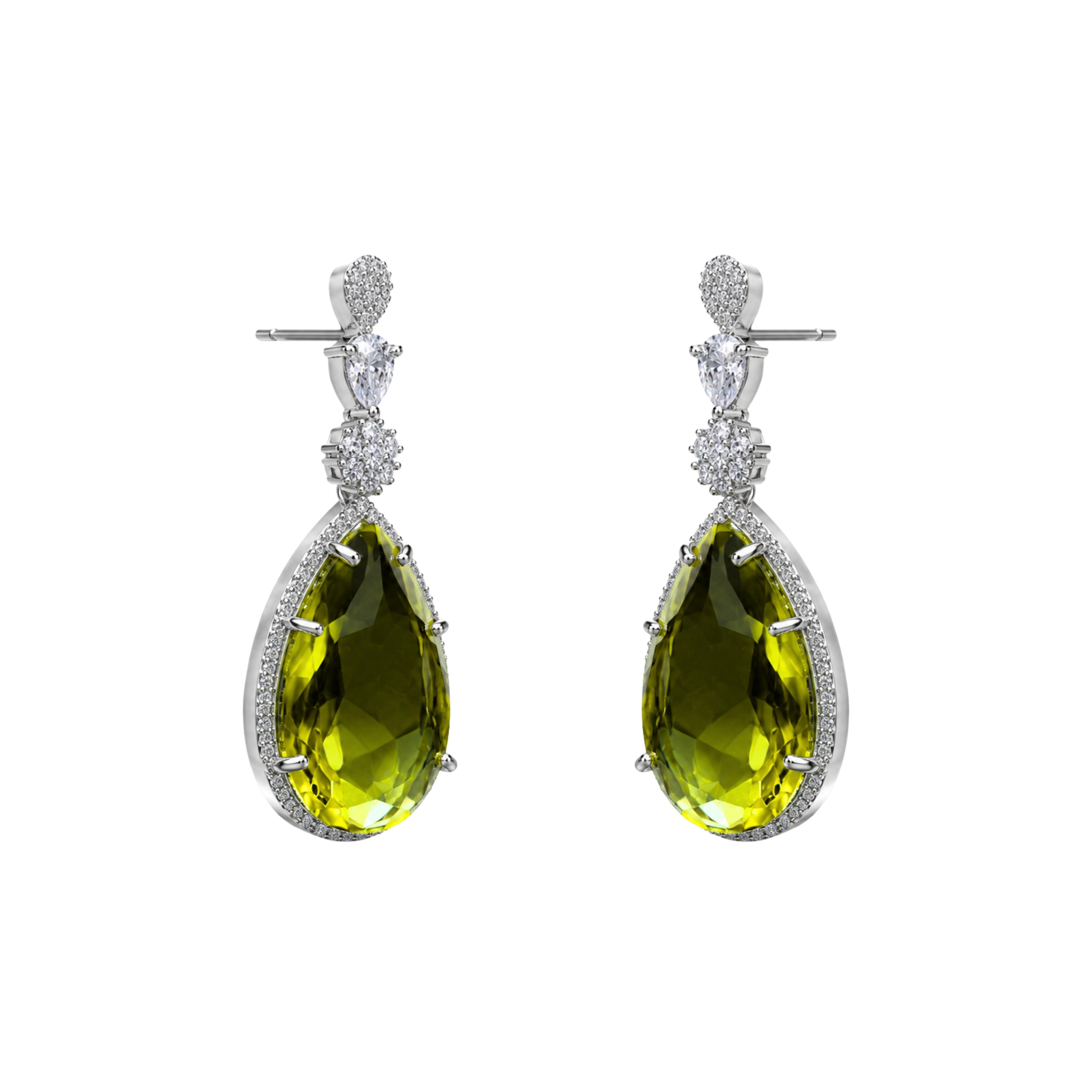 Lumimagic | Peridot | Premium CZ Crystal Earring
