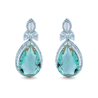 Galactic | Emerald | Luxury CZ Crystal Earring