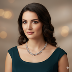 Black Gold Charmer | Premium CZ Crystal Necklace Set
