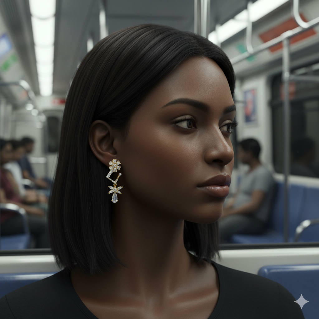 Crystal Clarity Carat | Premium CZ Crystal Earring