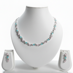 Glided Petal | Multicolour | Premium CZ Crystal Necklace Set