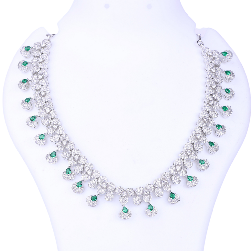 Gnostic Green | Signature CZ Crystal Necklace Set