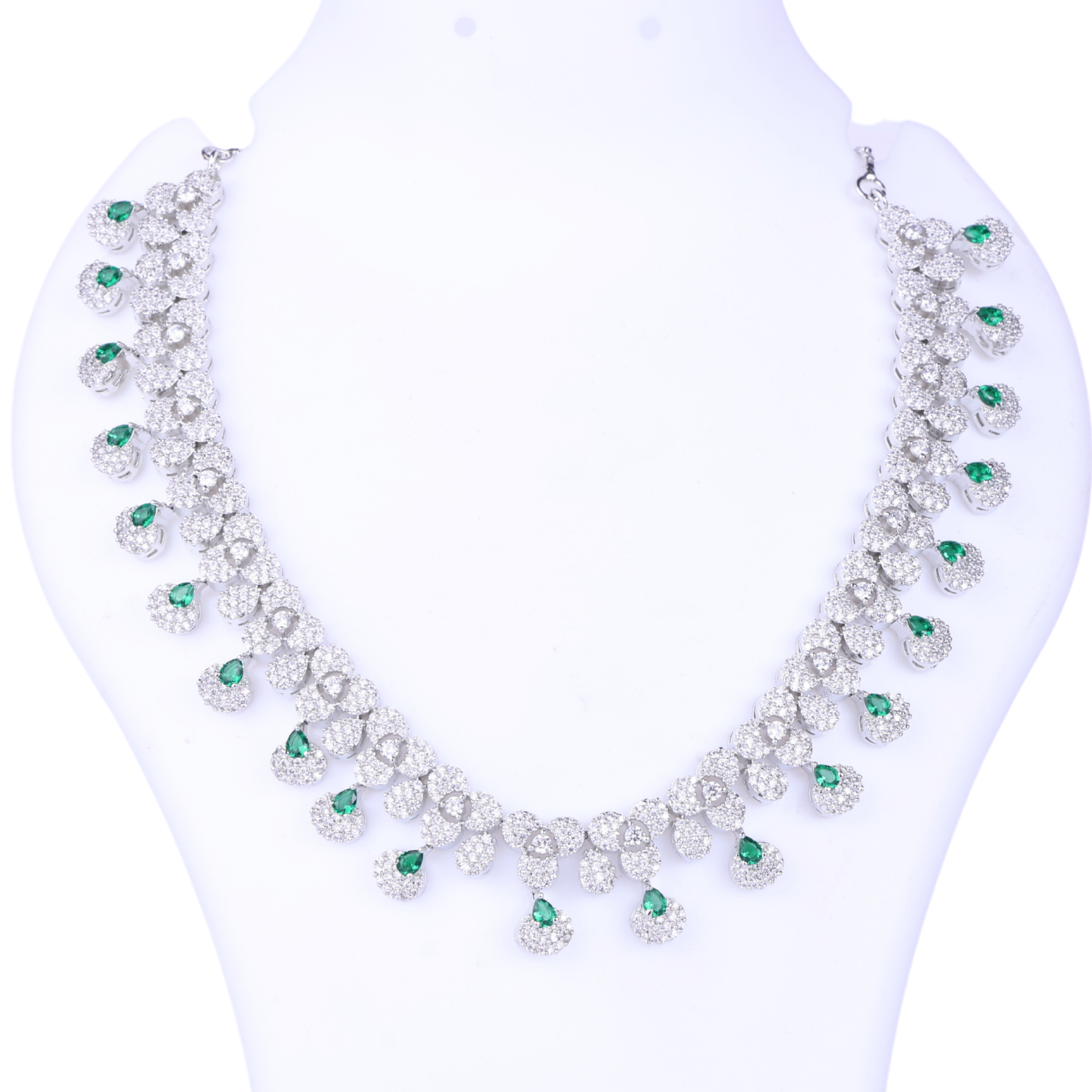 Gnostic Green | Signature CZ Crystal Necklace Set