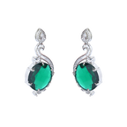 Green Ornate | Premium CZ Crystal Pendant Set