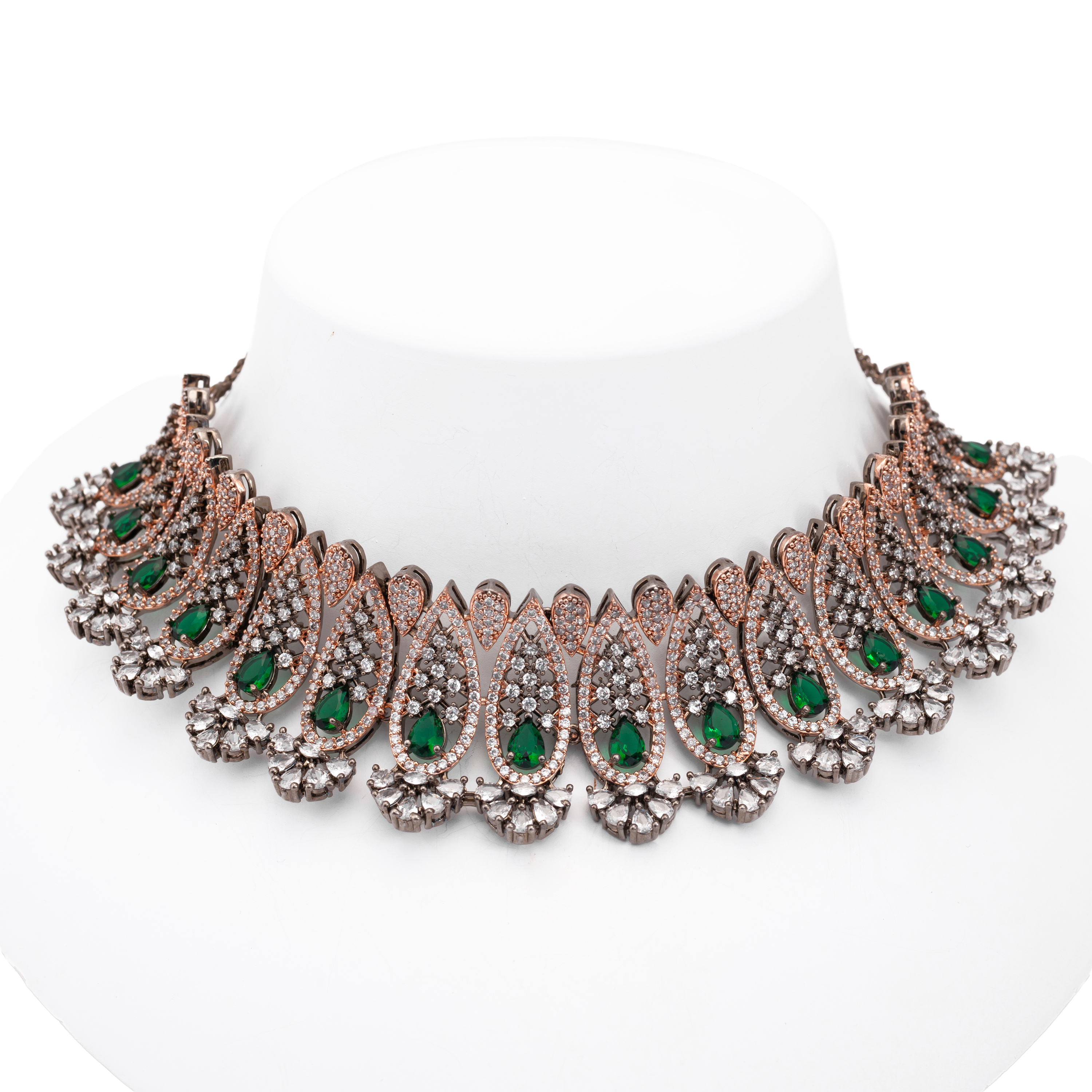 Harmonious Spark | Luxury CZ Crystal Choker Set