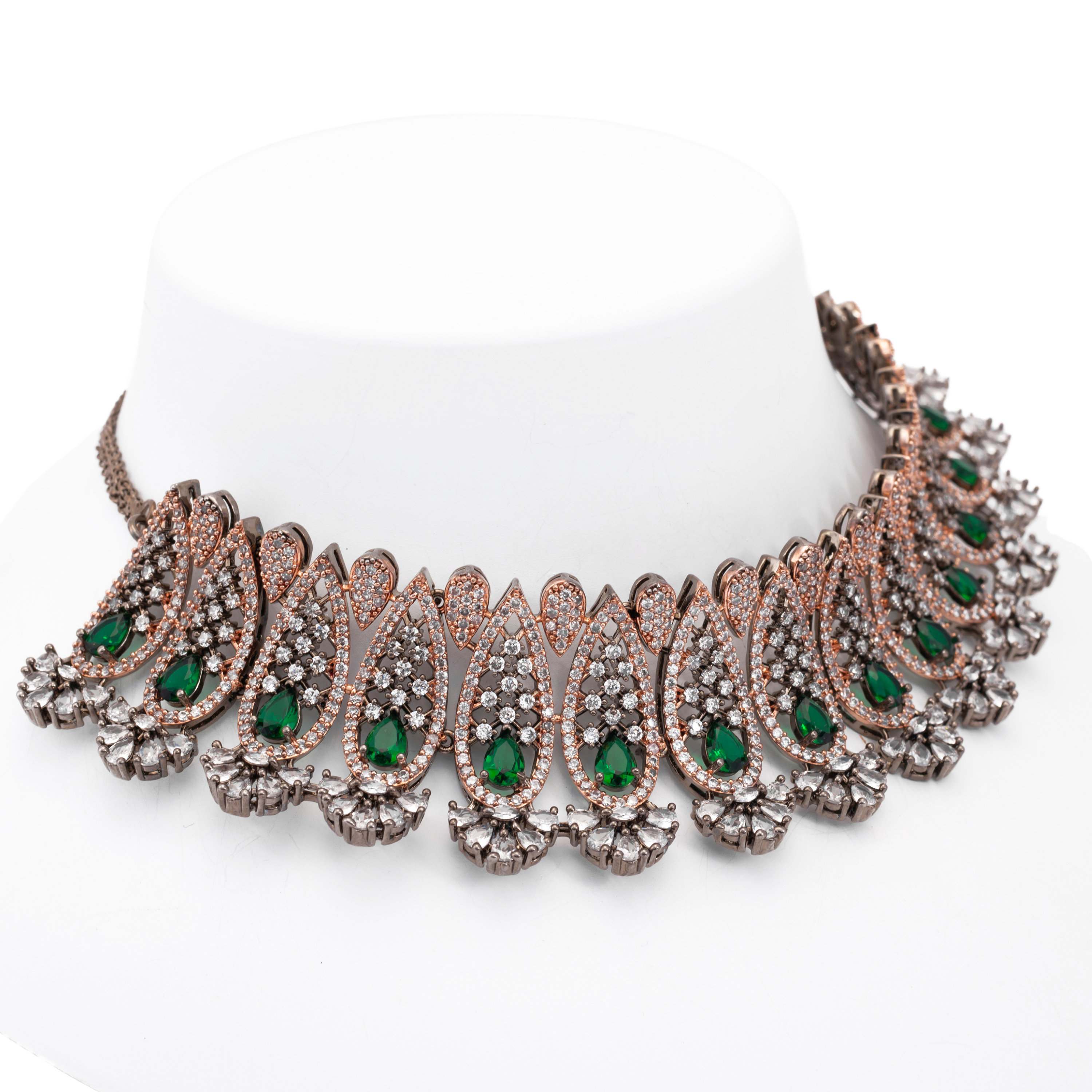 Harmonious Spark | Luxury CZ Crystal Choker Set