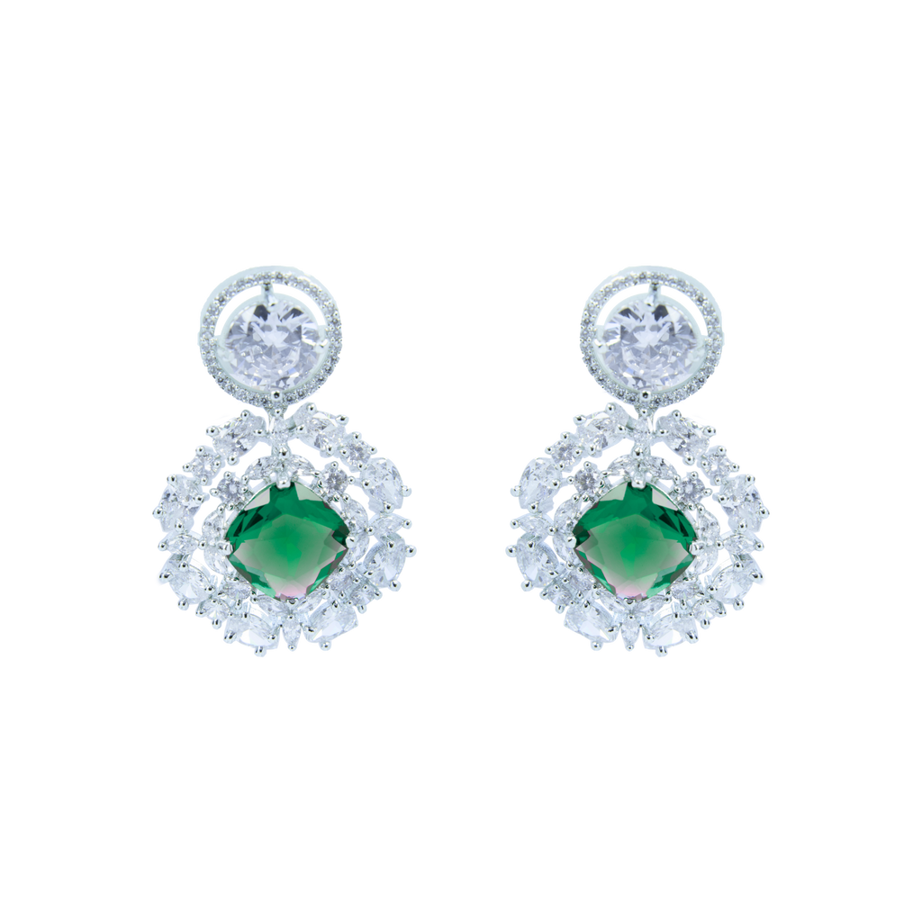 Haute Harmony | Emerald | Luxury CZ Crystal Earring