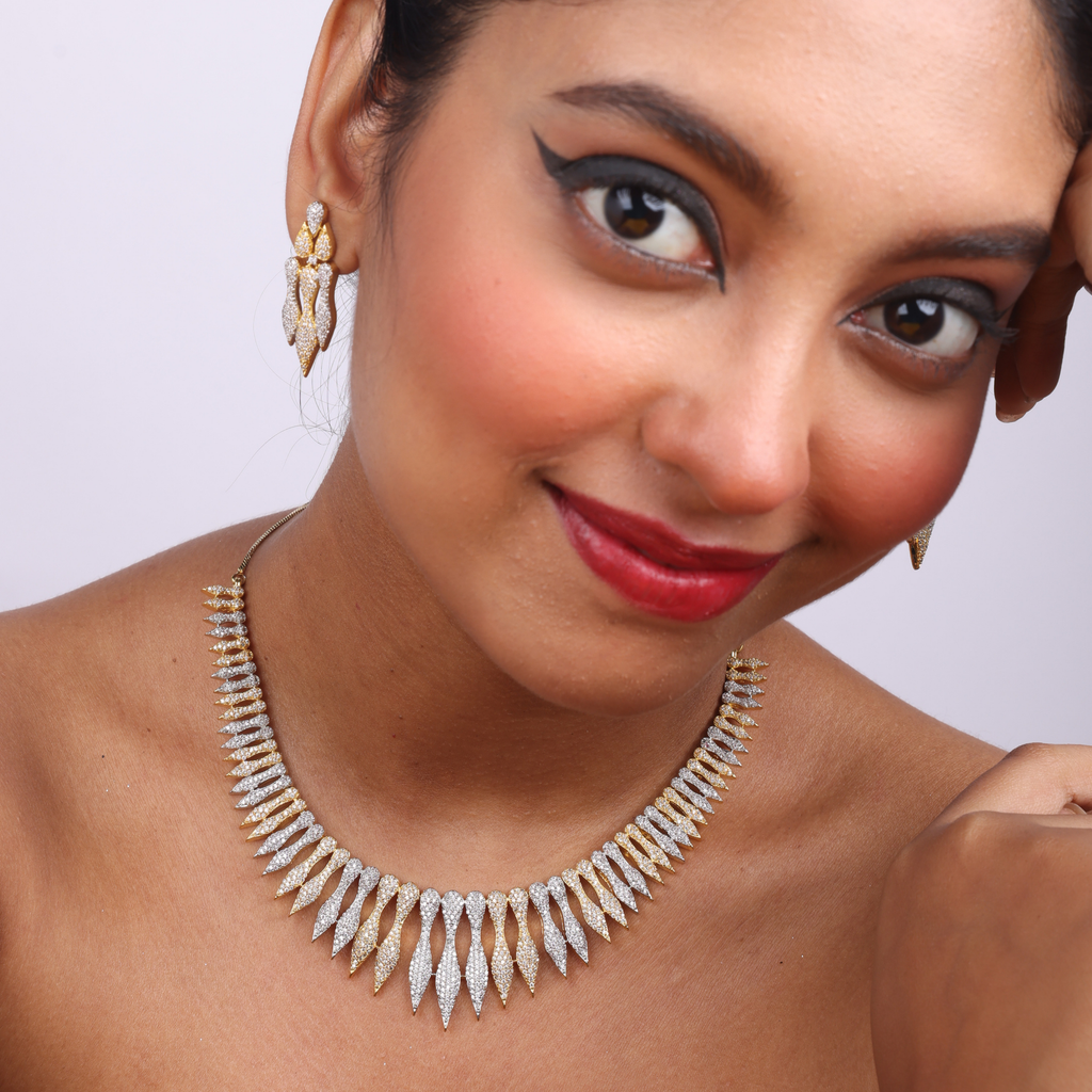 Heavenly Jade | Premium CZ Crystal Necklace Set