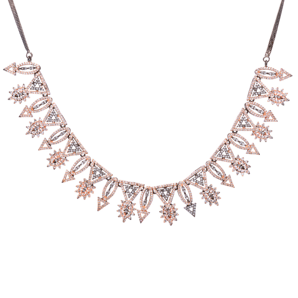 Harmounious Lure | Premium CZ Crystal Necklace Set