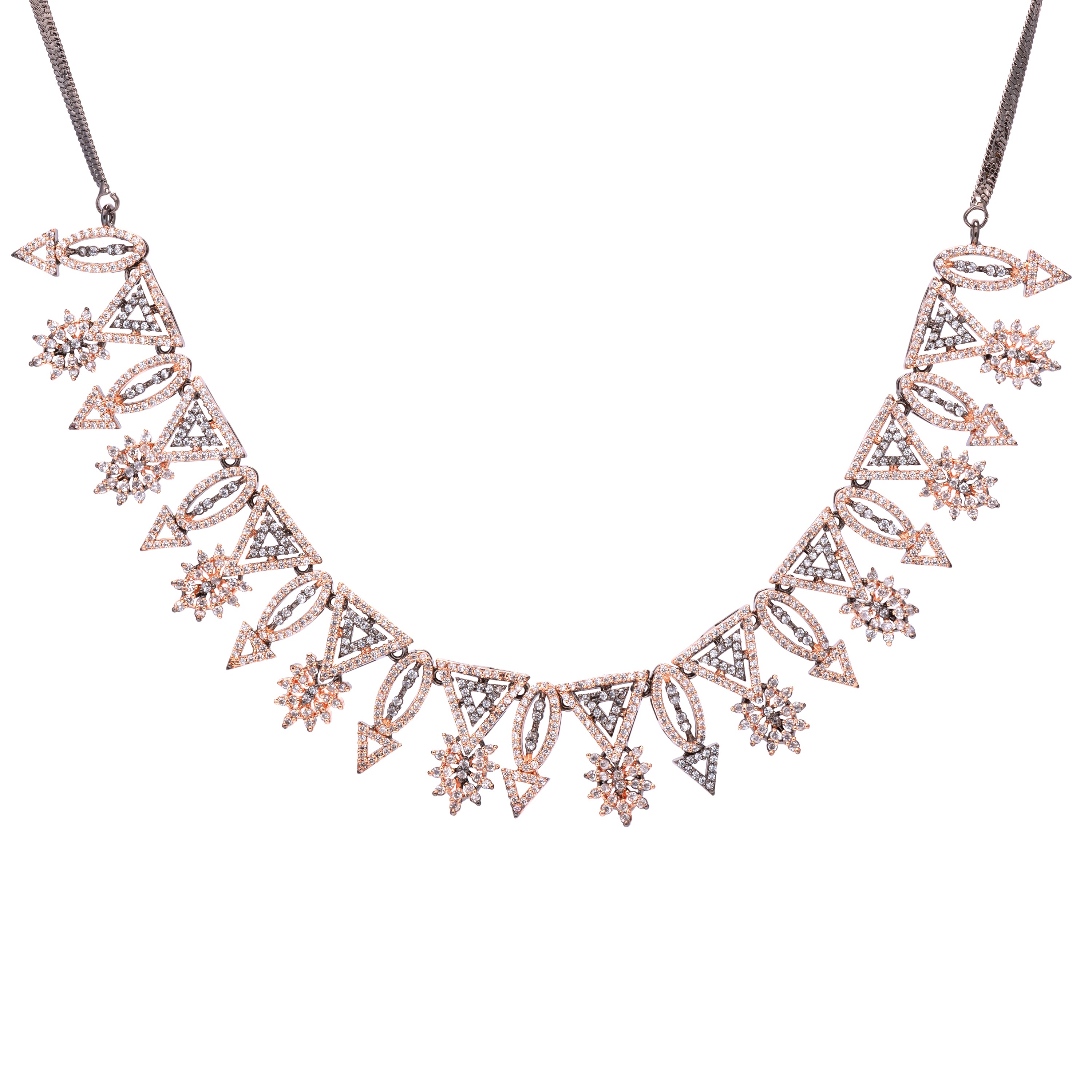 Harmounious Lure | Premium CZ Crystal Necklace Set