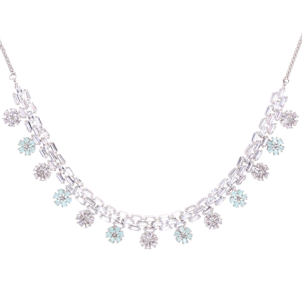 Lunar Cross | Premium CZ Crystal Necklace Set