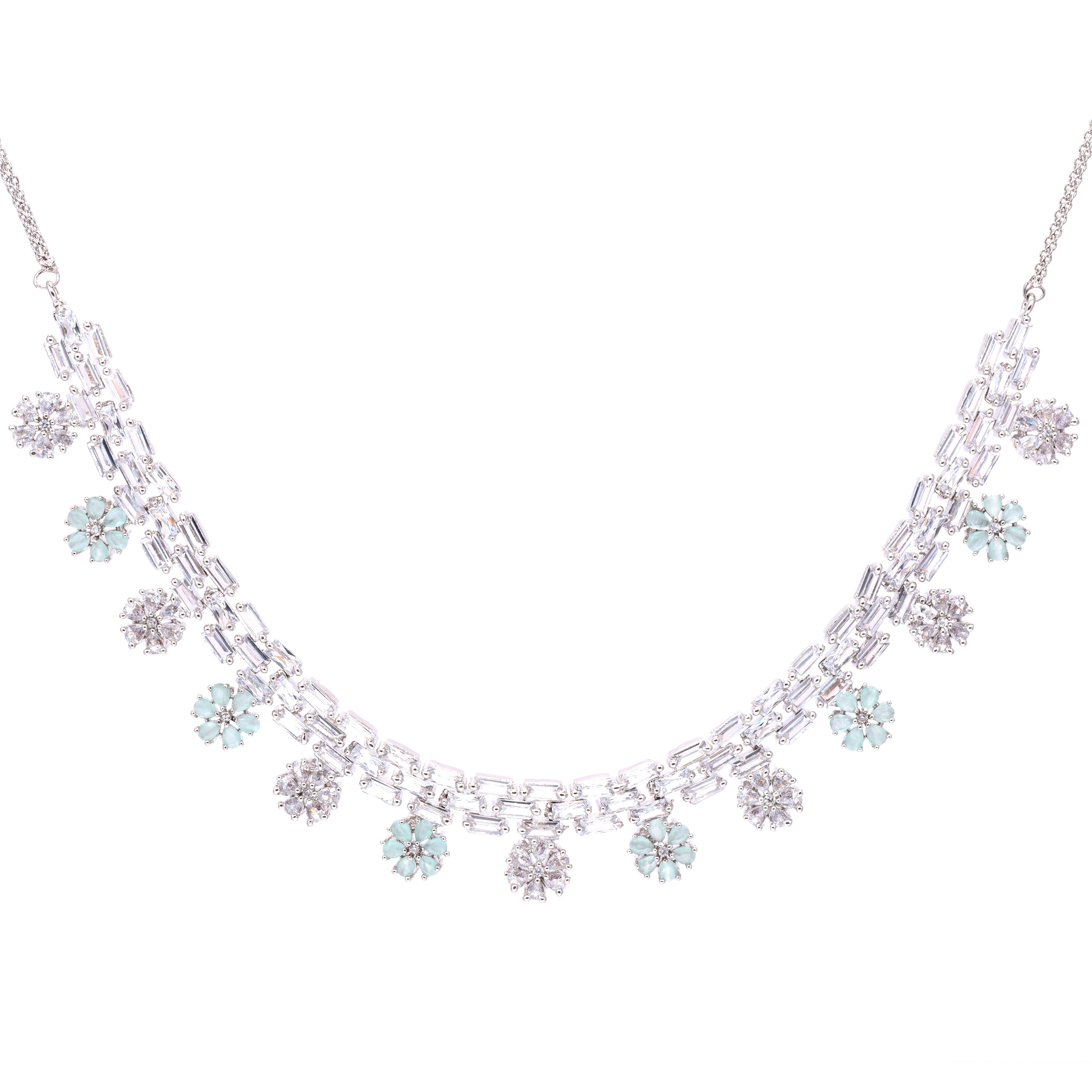 Lunar Cross | Premium CZ Crystal Necklace Set