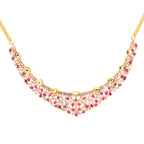 Royal Ruby Belle | Luxury CZ Crystal Necklace Set