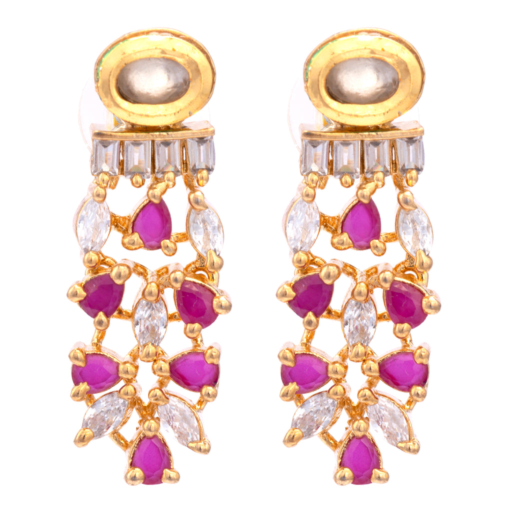 Royal Ruby Belle | Luxury CZ Crystal Necklace Set