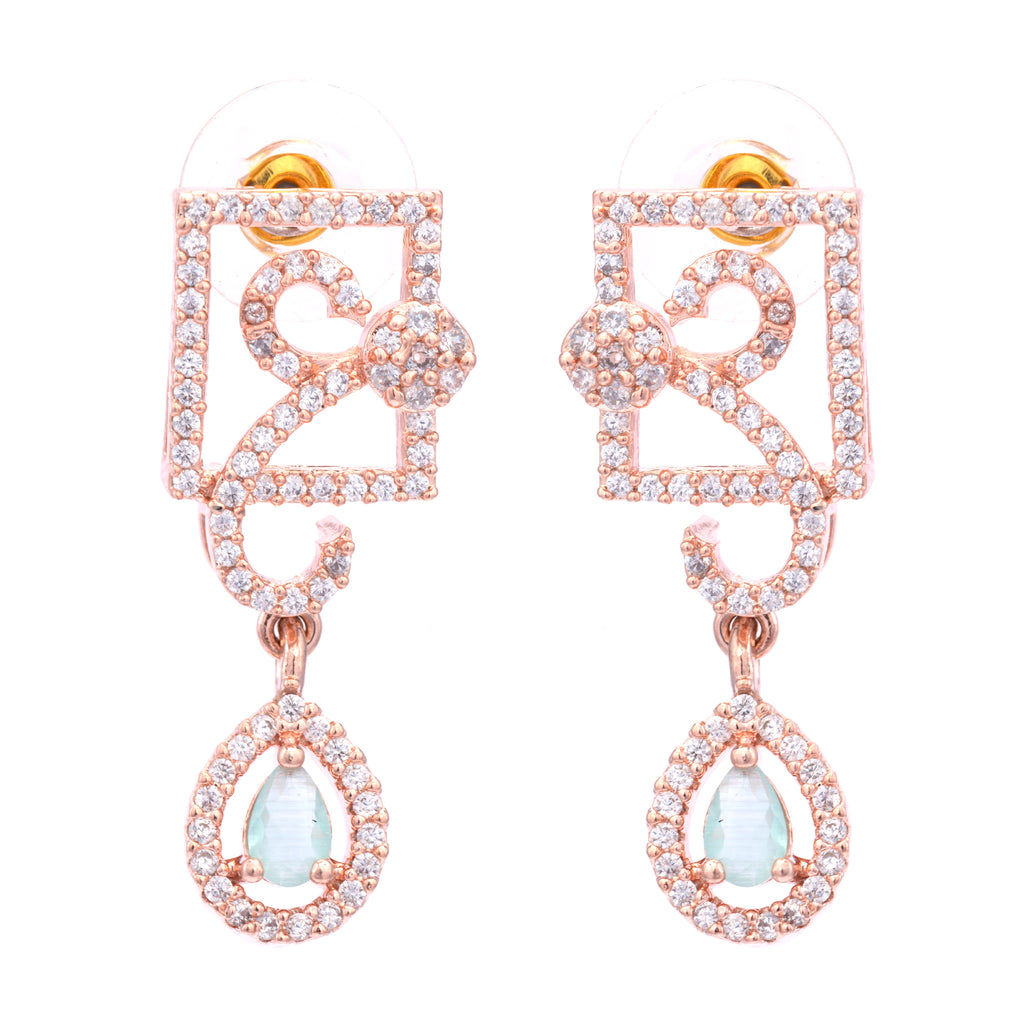 Square Crux | Premium CZ Crystal Necklace Set