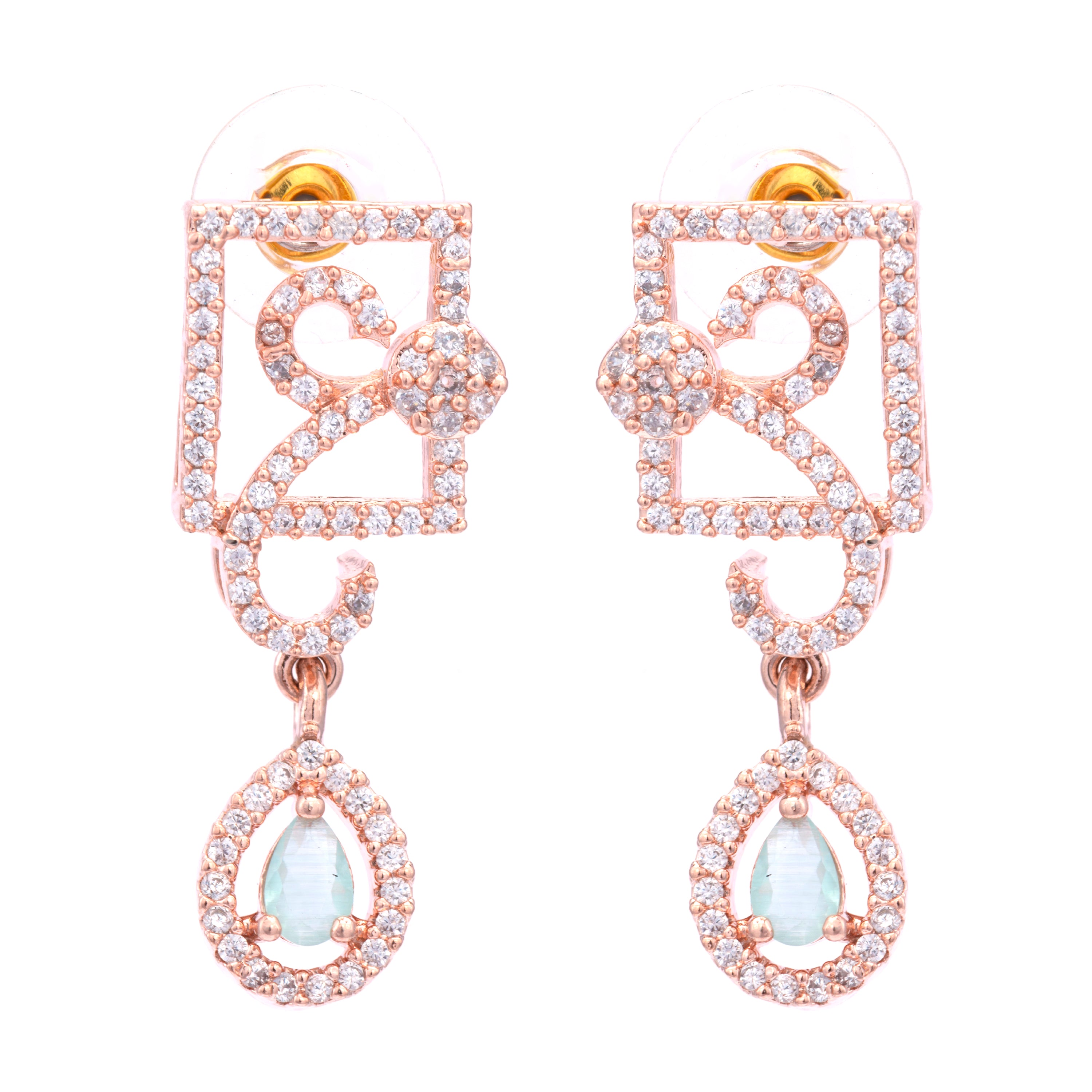 Square Crux | Premium CZ Crystal Necklace Set