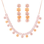 Lunar Cross | Premium CZ Crystal Necklace Set