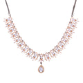 Adored Mark | Selenite Grey | Luxury CZ Crystal Necklace Set