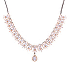 Adored Mark | Selenite Grey | Luxury CZ Crystal Necklace Set