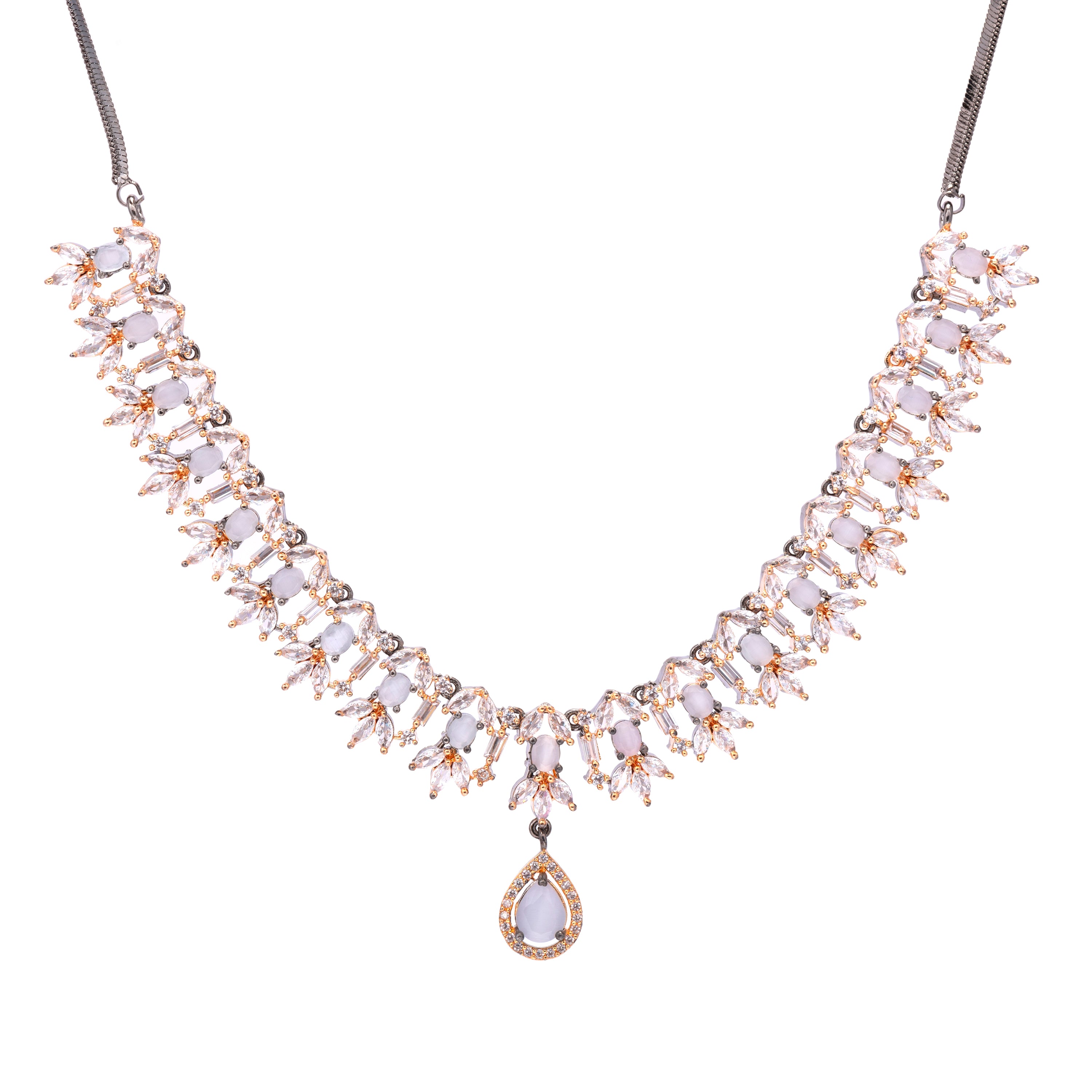 Adored Mark | Luxury CZ Crystal Necklace Set