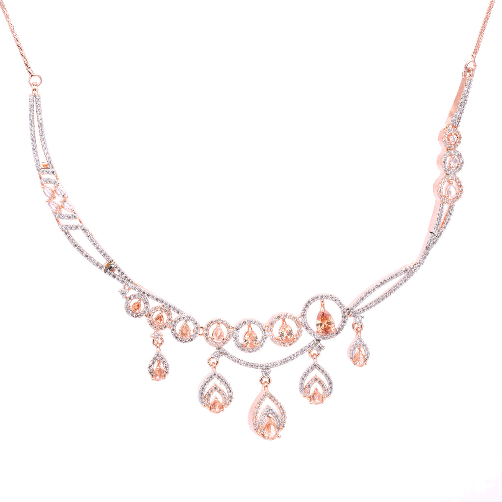 Lunar Lumia | Premium CZ Crystal Necklace Set