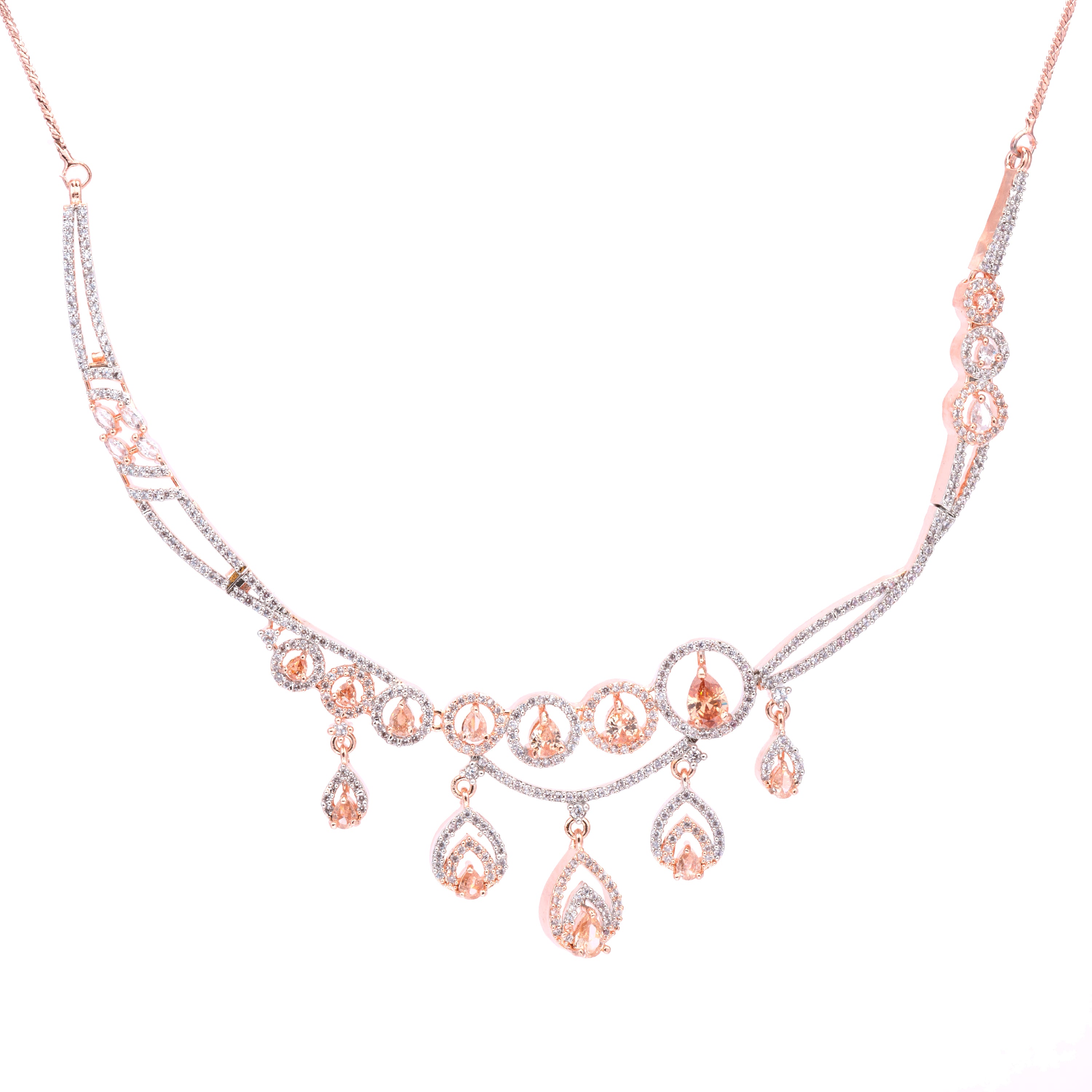 Lunar Lumia | Premium CZ Crystal Necklace Set