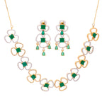 Imperial Floric | Premium CZ Crystal Necklace Set