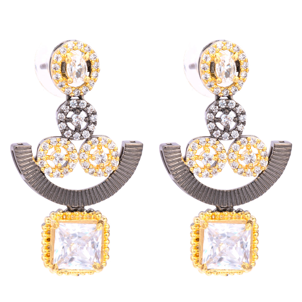 Opalescent Blackgold | Premium CZ Crystal Necklace Set