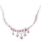 Lunar Lumia | Ruby | Premium CZ Crystal Necklace Set