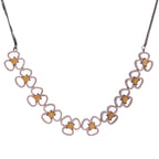 Imperial Floric | Citrine | Premium CZ Crystal Necklace Set