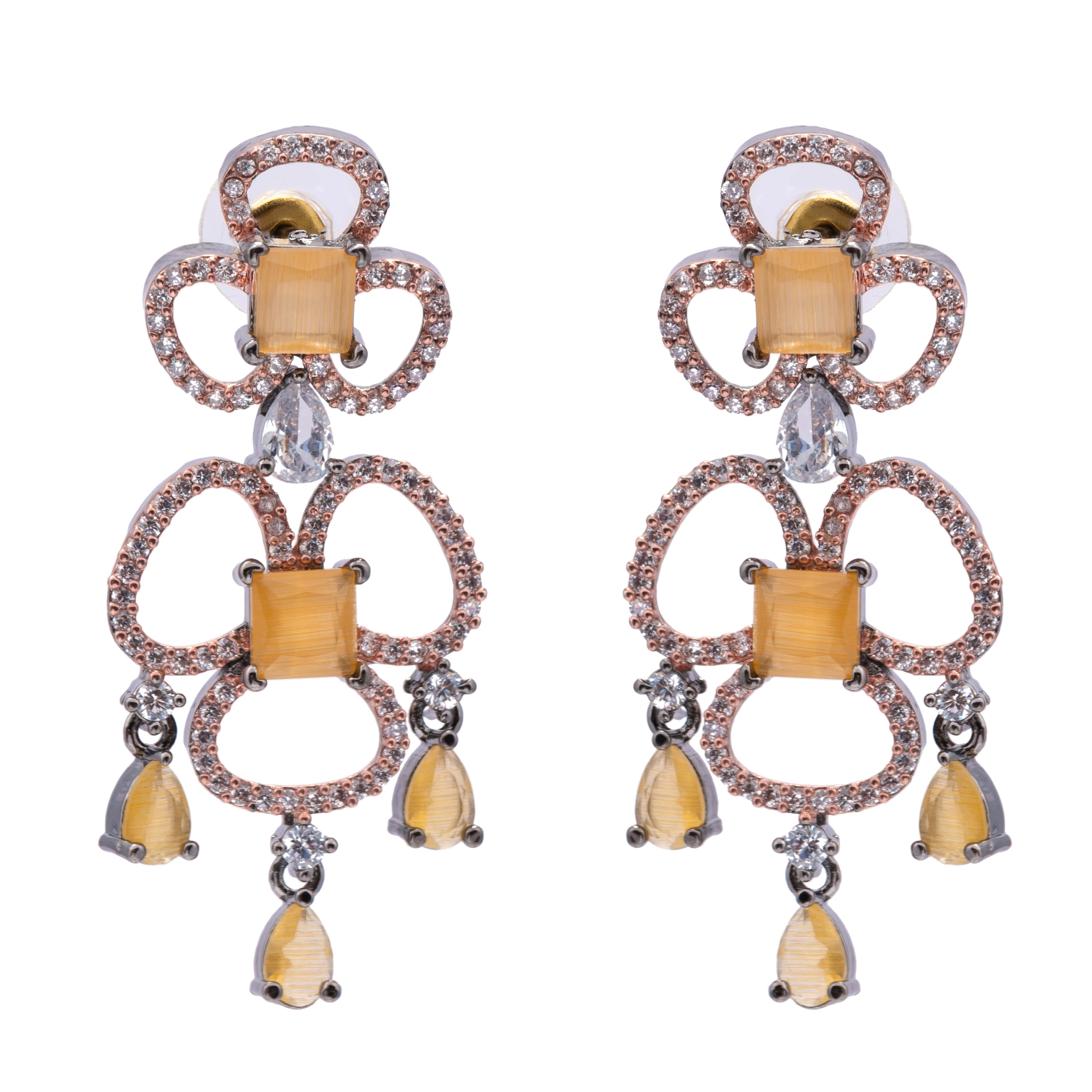 Imperial Floric | Premium CZ Crystal Necklace Set