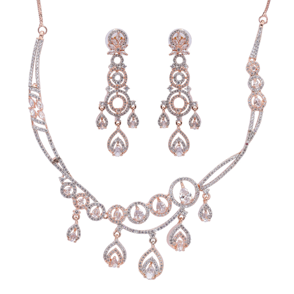 Lunar Lumia | Premium CZ Crystal Necklace Set