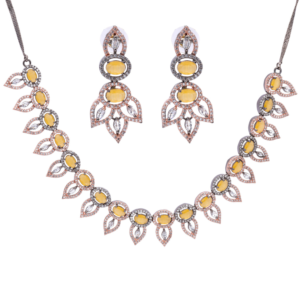 Eclipse Seraph | Luxury CZ Crystal Necklace Set