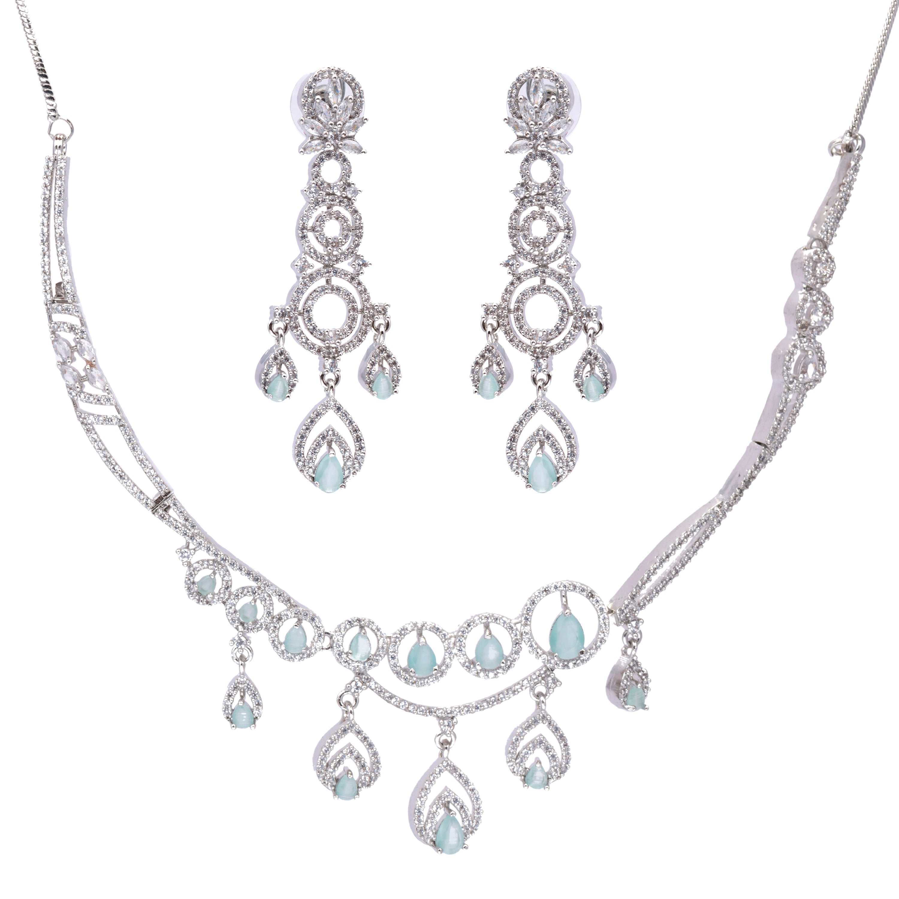 Lunar Lumia | Premium CZ Crystal Necklace Set