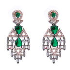 Aetherial Emerald Weave | Premium CZ Crystal Necklace Set