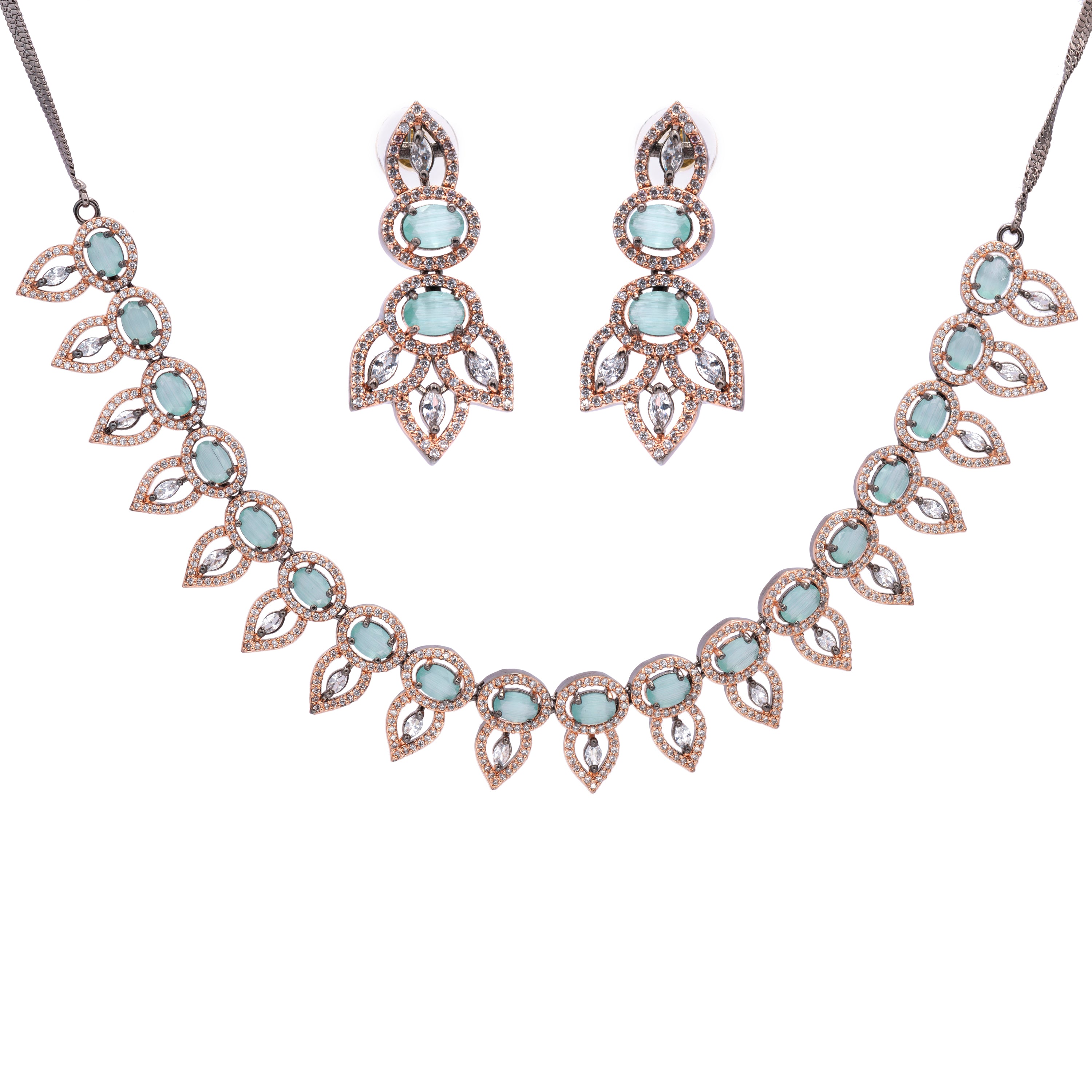 Eclipse Seraph | Luxury CZ Crystal Necklace Set
