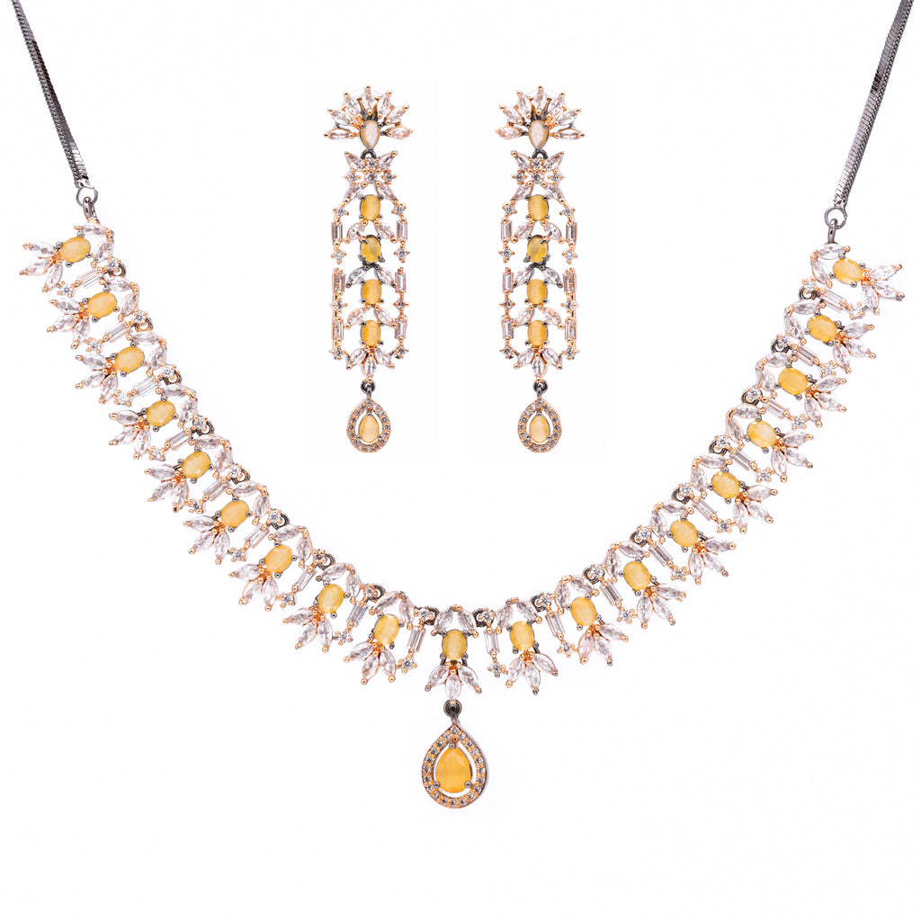Adored Mark | Luxury CZ Crystal Necklace Set