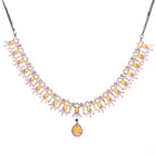 Adored Mark | Citrine | Luxury CZ Crystal Necklace Set